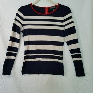 Ralph Lauren stripped cotton long sleeve top
